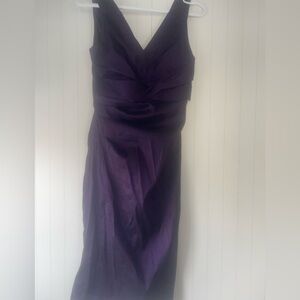 Le Chateau Strapless Deep Purple Dress